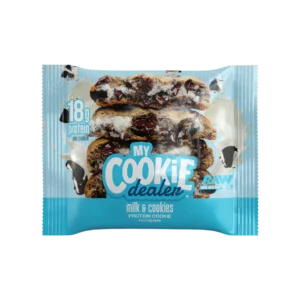 RAW my cookie dealer milk and cookies